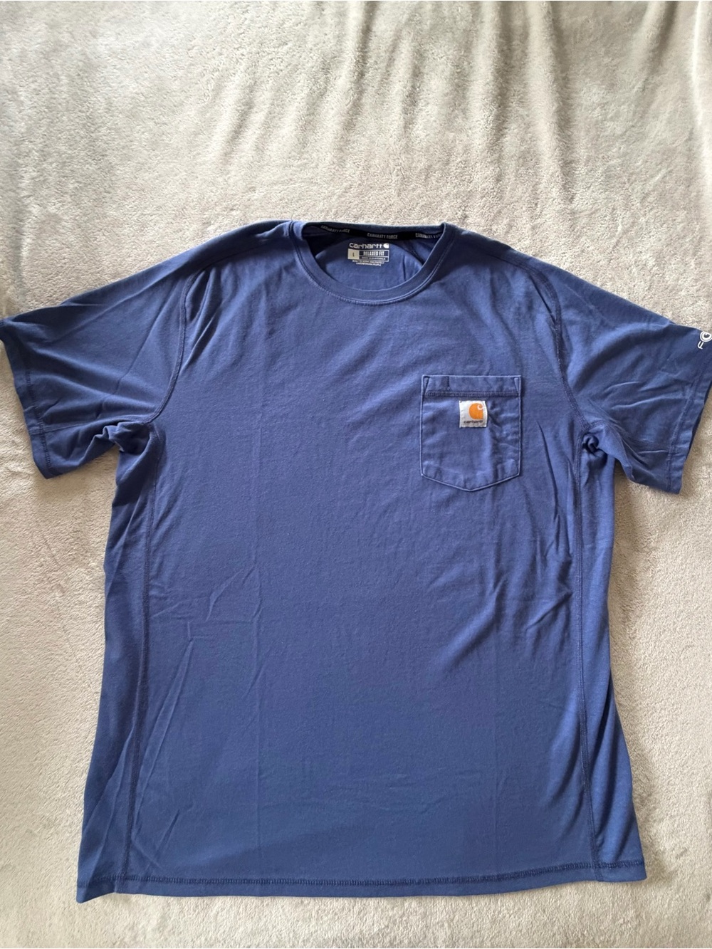 Carhartt Men's Indigo Short Sleeve Pocket Tee